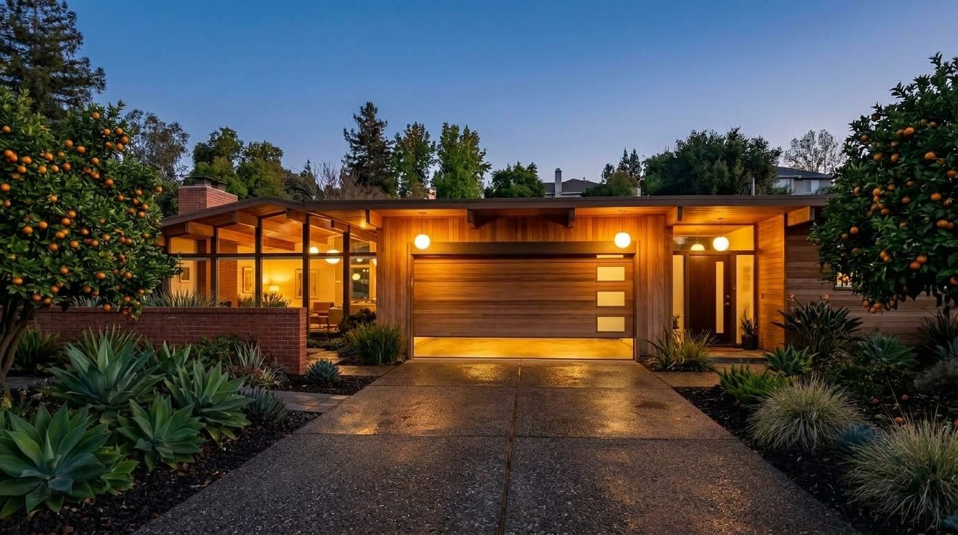 Ryan Garage Door Services Garage Door Gliding Open Revealing Warm Illuminated Interior